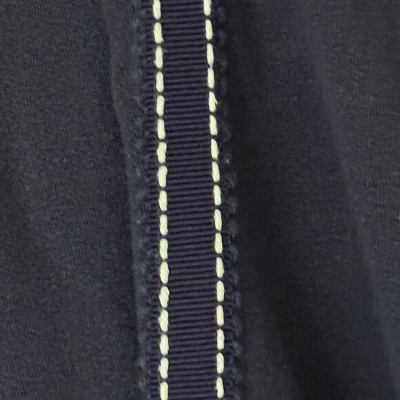 Armani Junior Dress Girls Size 10A Contrast Stitch Bow Flare Preppy Kidcore - Picture 4 of 8